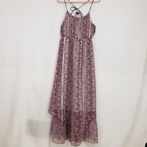 American Eagle Dress Boho Maxi Dress Floral Flowy Dress size Medium Hippie